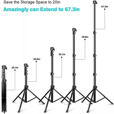 Five Section Phone Selfie Stick Tripod Suitable for Mobile Phone Cameras Holder Stand Opp Bag 300 Portable 1.6 Meter 160cm Black