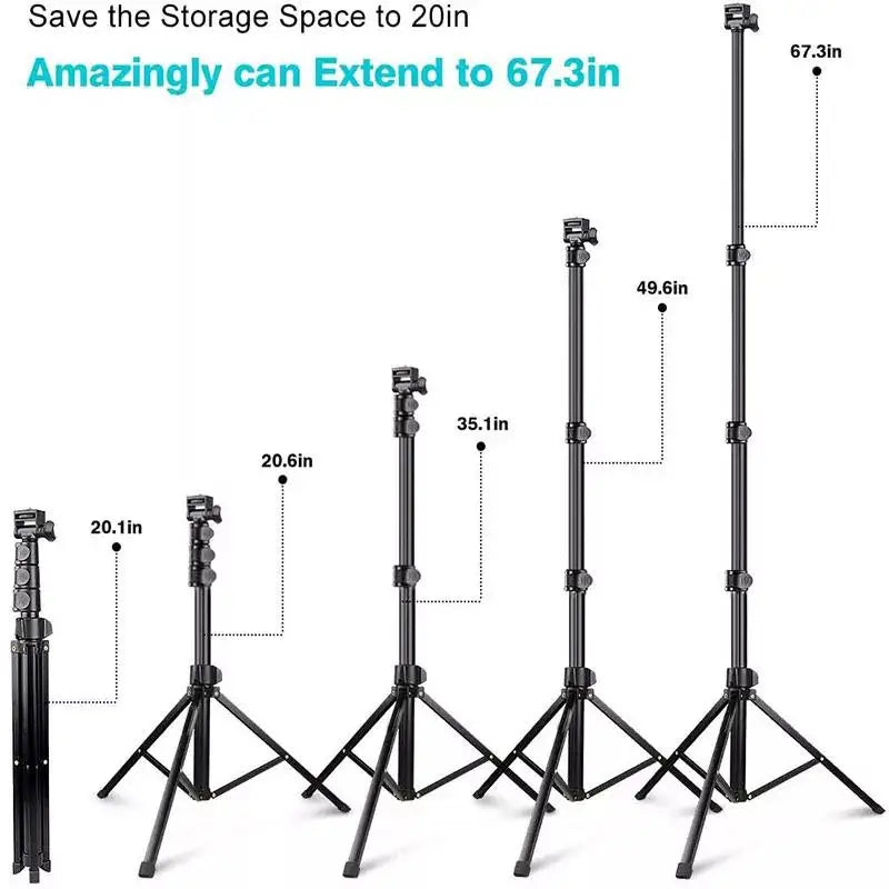 Five Section Phone Selfie Stick Tripod Suitable for Mobile Phone Cameras Holder Stand Opp Bag 300 Portable 1.6 Meter 160cm Black