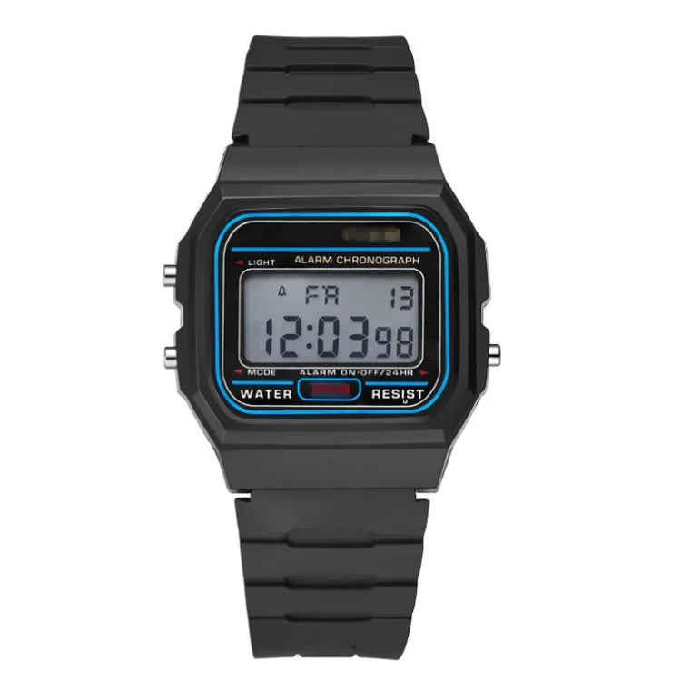 BN-F91 Harajuku Style Digital Watch – Acrylic Band, Luminous, Unisex Fashion Watch