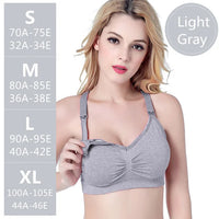 Front-Open Halter Nursing Bra – Wire-Free Push-Up Triangle Cup Maternity Bra