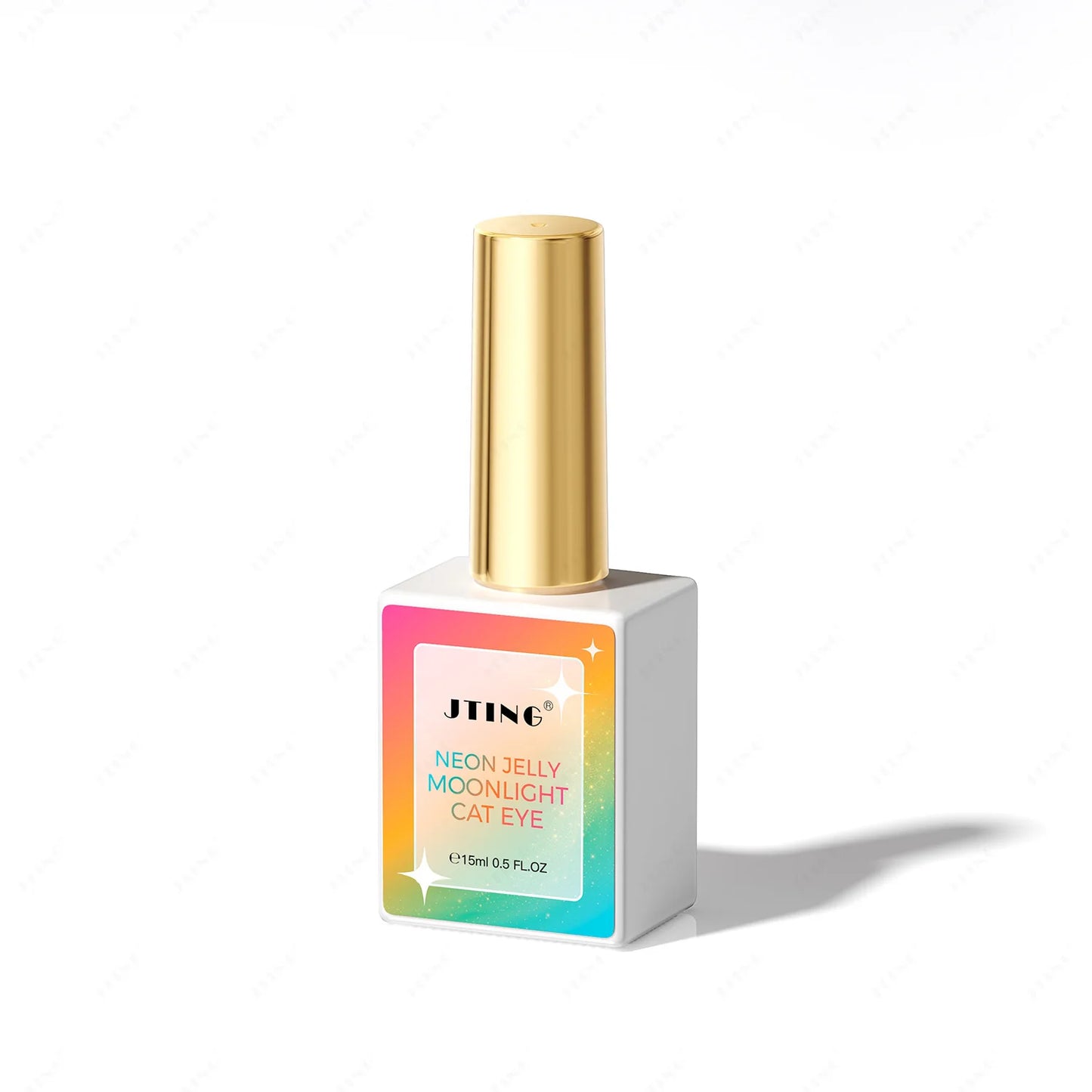 24-Color Neon Jelly Cat Eye Gel Polish Set — Moonlight Glitter, Vegan & HEMA-Free, 15ml