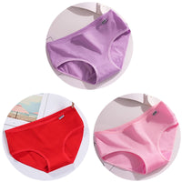 Set de 3 Panties de Algodón - Ropa Interior de Talle Medio Tallas Plus