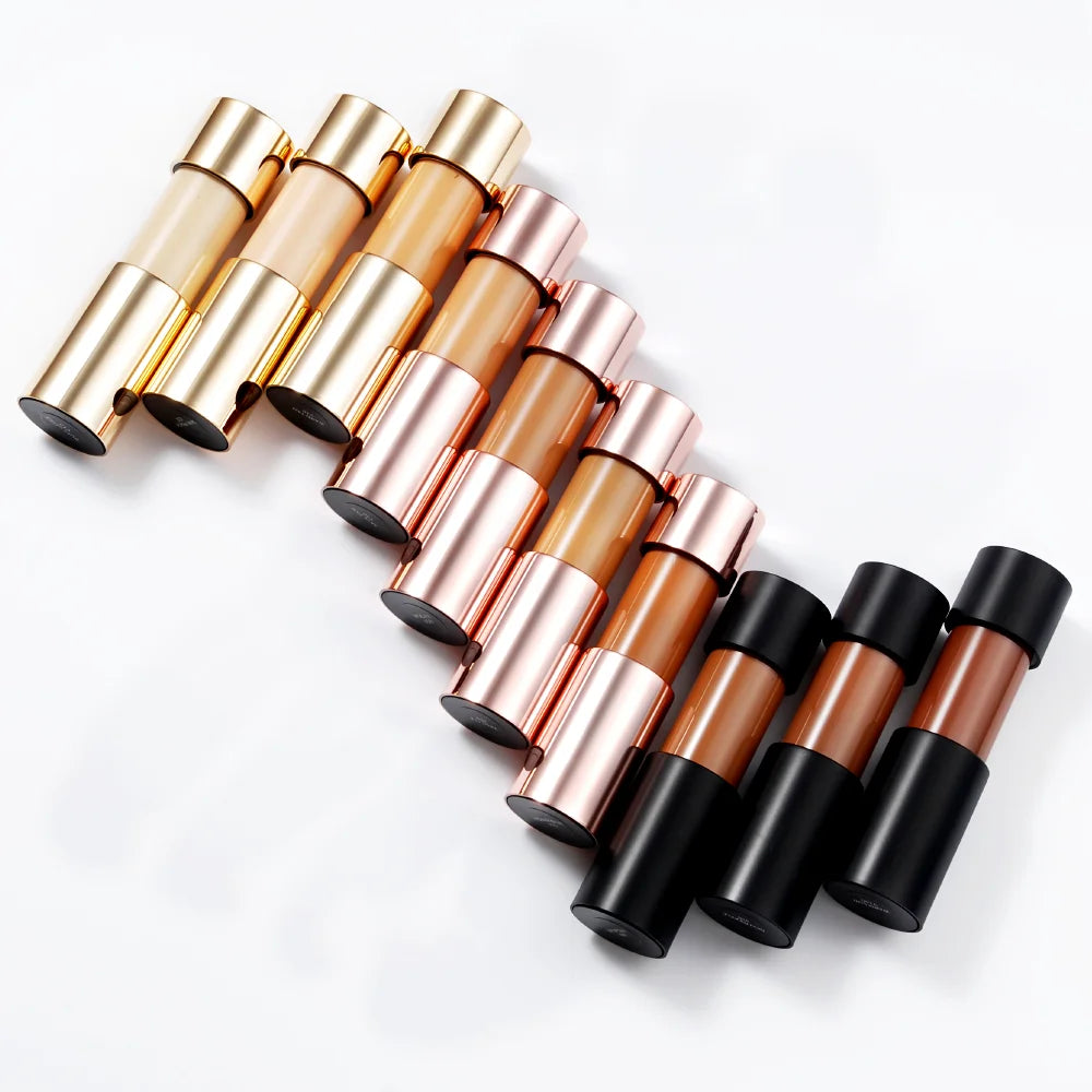 Waterproof Liquid Foundation — Full Coverage, Oil-Control, 10 Shades, 30ml