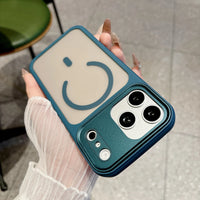 For 17 Pro Max Plain Matte Magnetic Protective Phone Case with AI Button