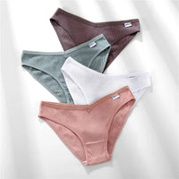 Panties de Algodón FINETOO - Ropa Interior Femenina Sexy Talla M-4XL