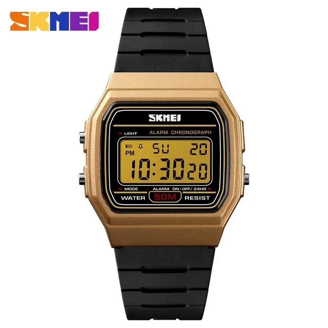 SKMEI 1412 Men's Digital Sport Watch – Waterproof, Chronograph, Alarm, LED Display