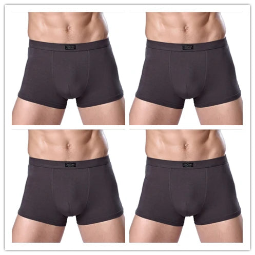 Men's Bamboo Boxer Shorts – 4-Pack Soft & Breathable Underwear (L–XXXL)