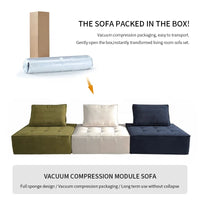 Mogexin Compressed Cloud Sofa - Modular High-Density Foam Sectional