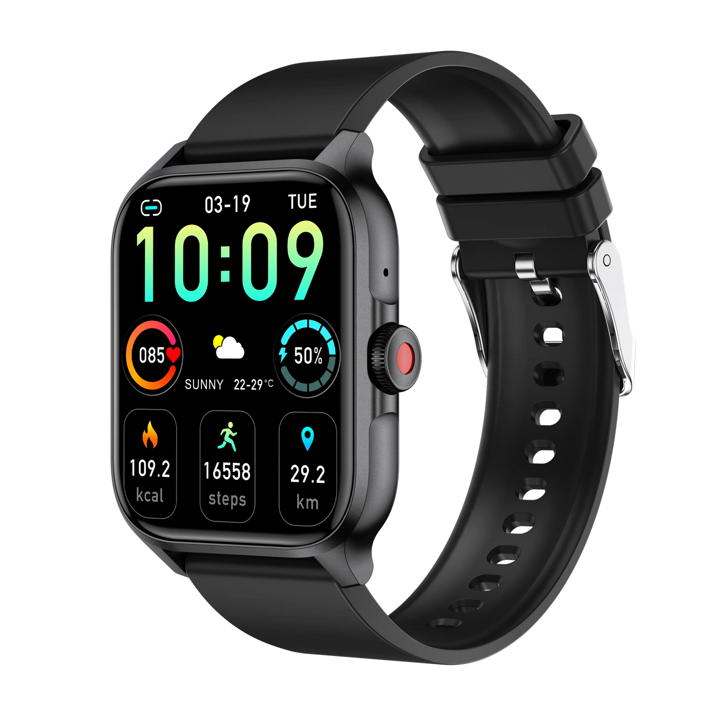1.85" IP68 Sports Smart Watch – Bluetooth Calling, Heart Rate, AI Voice & Multi-Sport Tracker