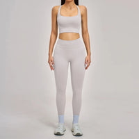 Women's 3-Piece Seamless Activewear Set — High Waist Tracksuit, Quick Dry Yoga Gym Wear