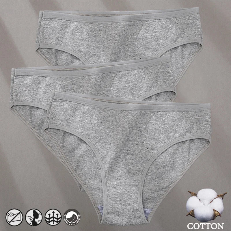 Bragas de Algodón Jacquard Hipoalergénicas para Mujer