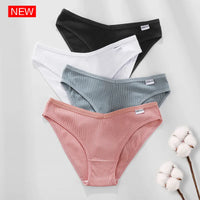 Set de 3 Panties de Algodón - Ropa Interior Cómoda FINETOO M-4XL