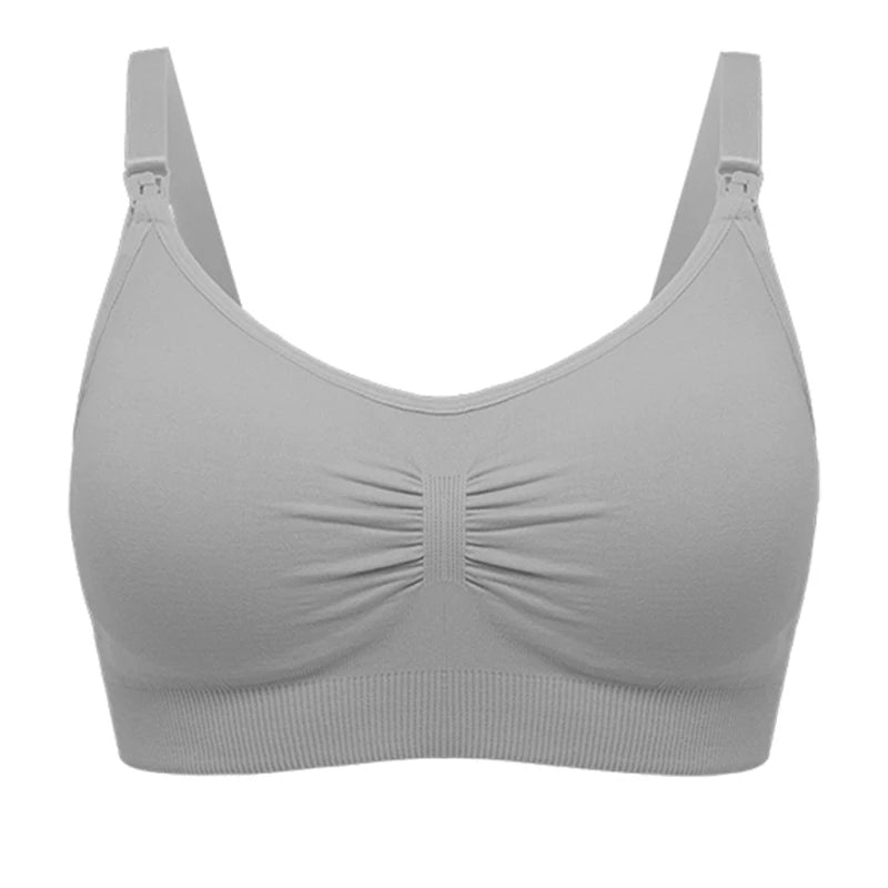 Plus Size Nursing Bra | Seamless Wire-Free Maternity Bralette with Removable Pads (M–XXL)