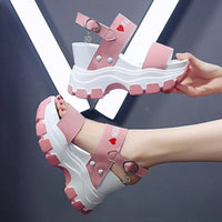 Women's Fairy Style Platform Wedge Sandals - Summer Thick Sole Heels