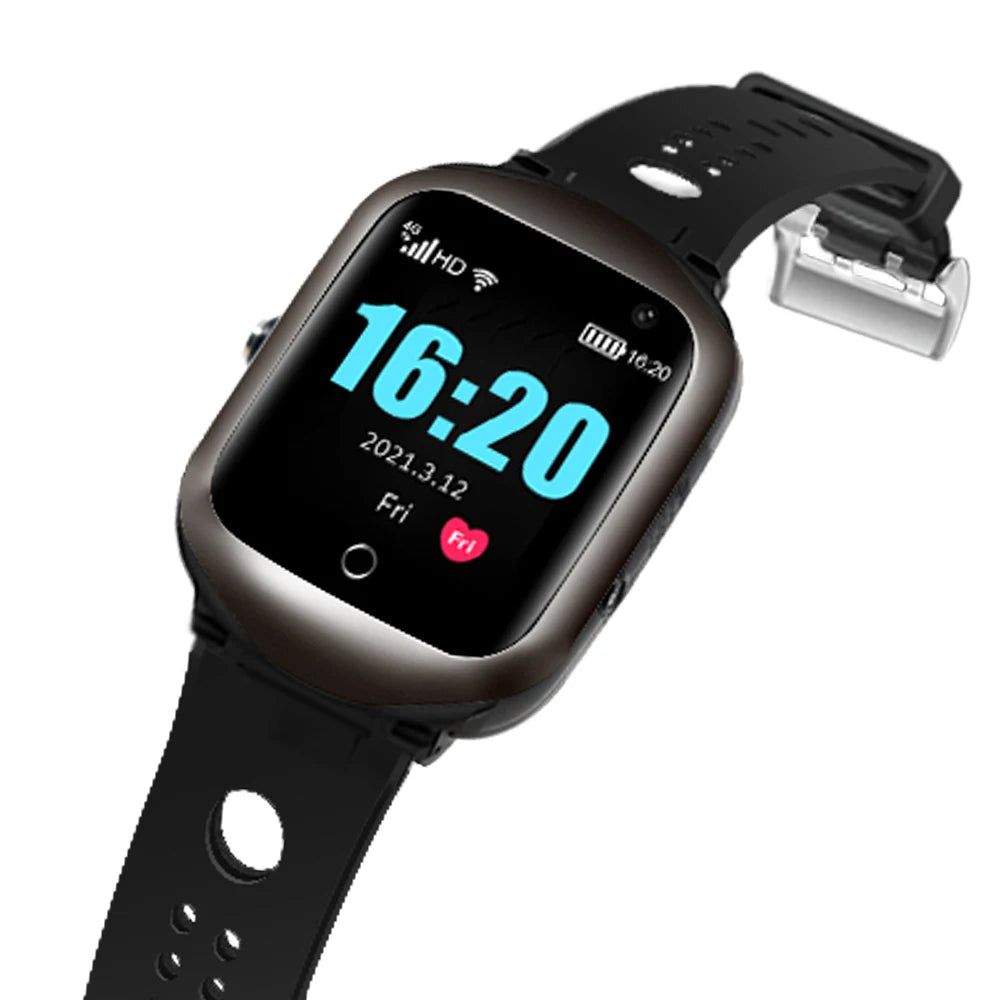 4G GPS Senior Smart Watch – Fall Detection, SOS, Heart Rate & Real-Time Tracking for Elderly