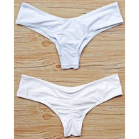 Brazilian Cheeky Bikini Bottom – V-Cut Thong Swimwear for Women