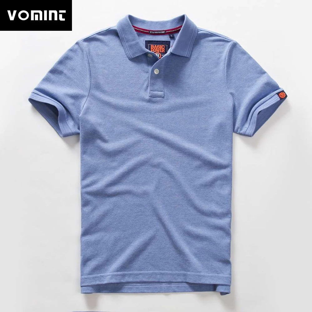 Men's Embroidered Cotton Polo Shirt – Short Sleeve Casual Summer Top