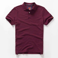 Men's Embroidered Cotton Polo Shirt – Short Sleeve Casual Summer Top