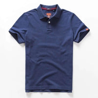 Men's Embroidered Cotton Polo Shirt – Short Sleeve Casual Summer Top