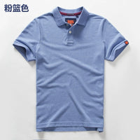 Men's Embroidered Cotton Polo Shirt – Short Sleeve Casual Summer Top