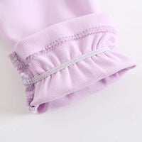 Baby Girls Lace Long-Sleeve Blouse | Cotton & Linen, All-Season Top, Ages 0–24M