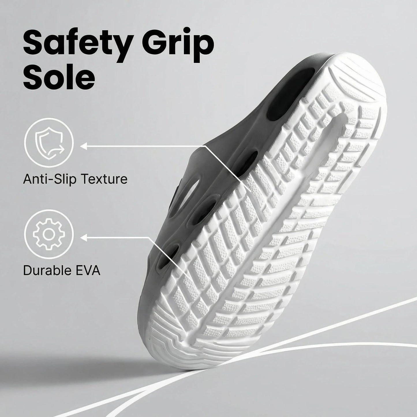 Yearning Man Fashion Open Toe EVA Anti-Slip Breathable Waterproof Cushioned Sporty Indoor/Outdoor Slippers