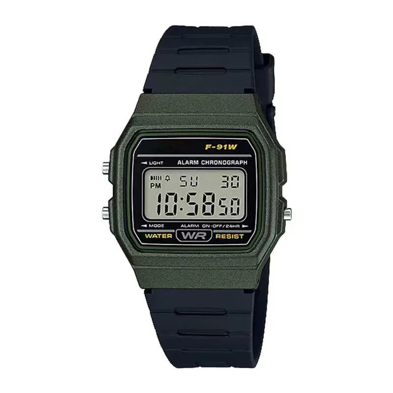 BN-F91 Harajuku Style Digital Watch – Acrylic Band, Luminous, Unisex Fashion Watch
