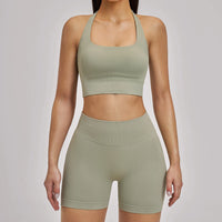 Women's 3-Piece Seamless Activewear Set — High Waist Tracksuit, Quick Dry Yoga Gym Wear