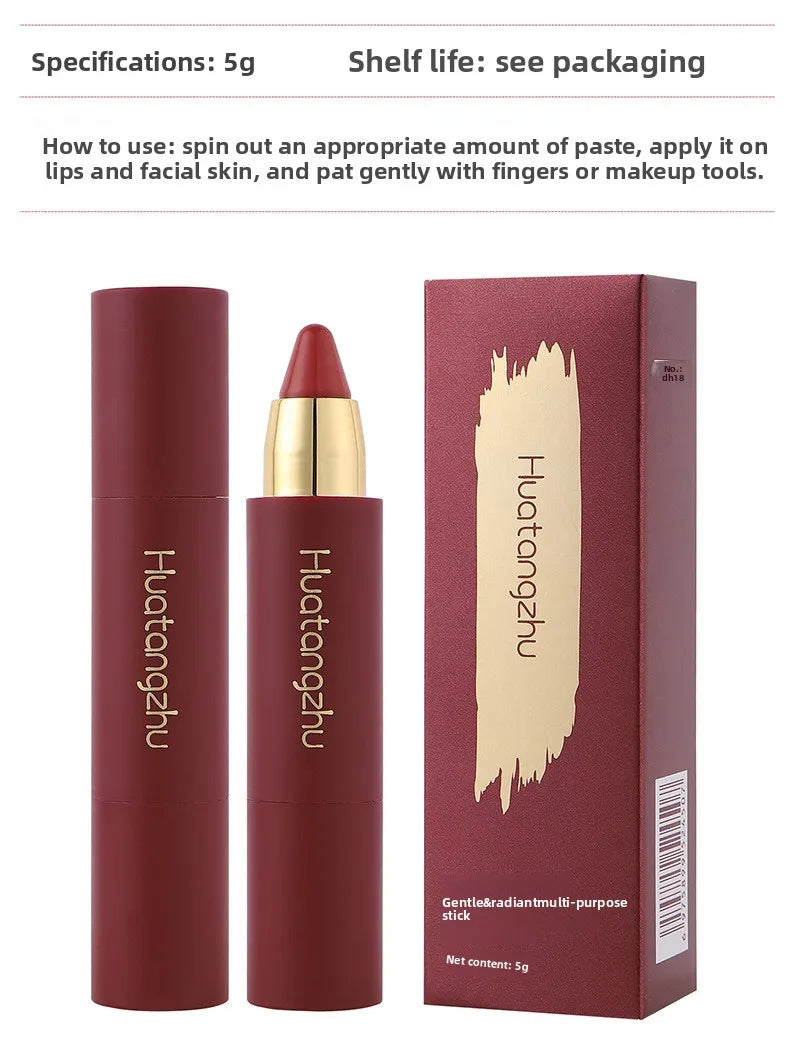 3-in-1 Multi-Use Makeup Stick — Lipstick, Blush & Eyeshadow, Luminous Matte Finish