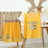 Boys Athletic Sports Set - Polyester Jersey & Shorts 2-Piece