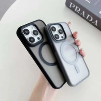 Magnetic Case for iPhone 15 16 Pro Max 17 Air Matte Clear Cover for iPhone 17 Pro Max Magnetic Phone Case