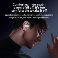OWS Technology True Wireless Sports Headphones Open Ear LED Battery Touch Control Mini Ear Hook for 5.4 IPX5 Waterproof AI