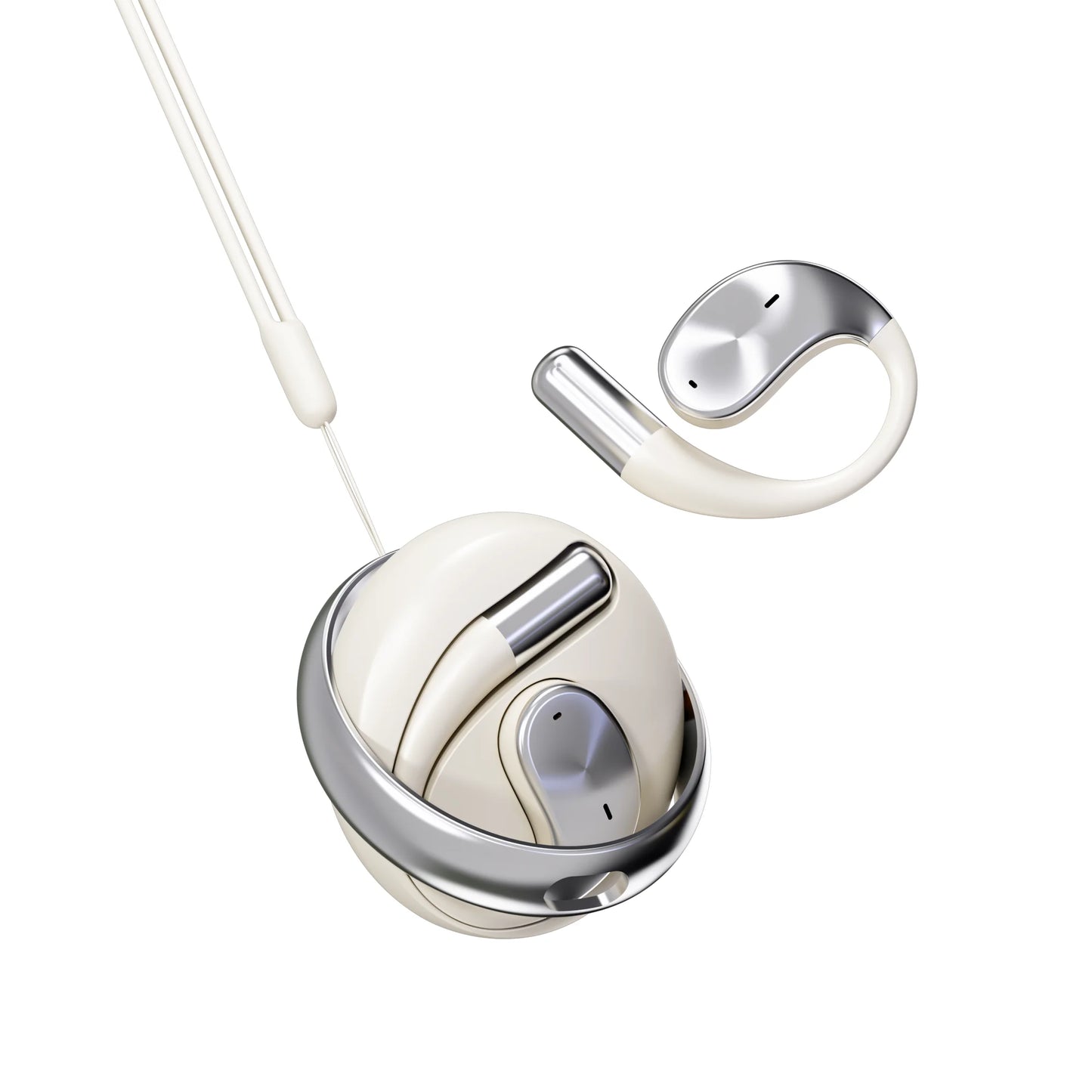 OWS Open-Ear Wireless Earphones with Ear Hook — Bluetooth 5.4, IPX4 Waterproof