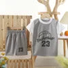 Boys Athletic Sports Set - Polyester Jersey & Shorts 2-Piece