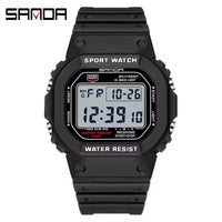 SANDA 2107 Boys Digital Sport Watch – Waterproof, Chronograph, Luminous, TPU Band
