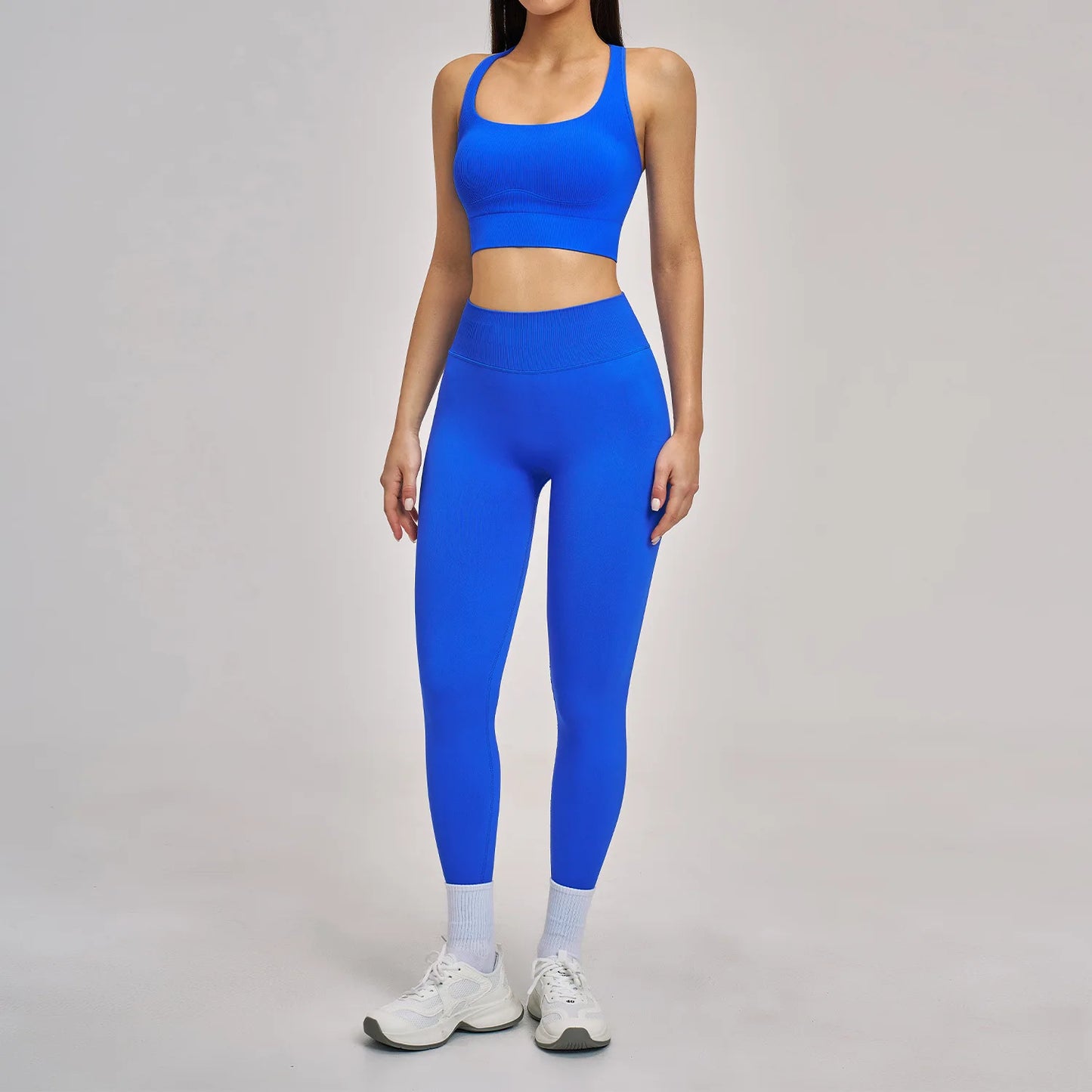 Women's 3-Piece Seamless Activewear Set — High Waist Tracksuit, Quick Dry Yoga Gym Wear