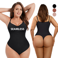 Seamless Thong Bodysuit Shapewear - Full Body Tummy Control
