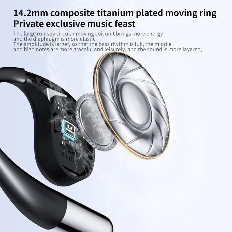 Hot Selling Yyk-q39 True Wireless Earphones Ows Open Ear Hanging Sports Earbuds With Noise Cancelling and Hifi Heavy Bass