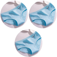Set de 3 Panties de Algodón - Ropa Interior de Talle Medio Tallas Plus