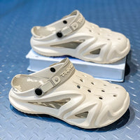 Platform EVA Clogs - Adjustable Strap Camouflage Slides for Men