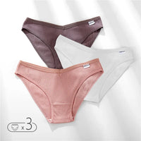 Panties de Algodón FINETOO - Ropa Interior Femenina Sexy Talla M-4XL