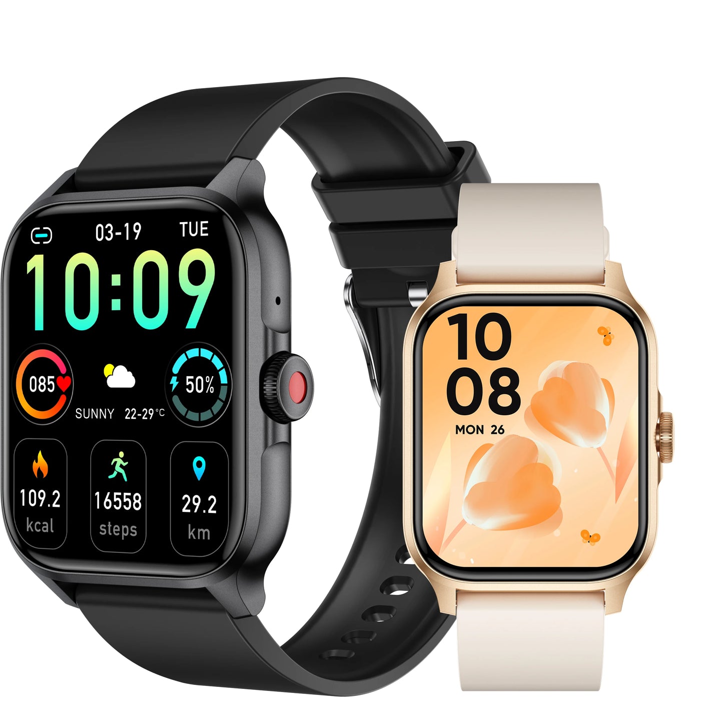 1.85" IP68 Sports Smart Watch – Bluetooth Calling, Heart Rate, AI Voice & Multi-Sport Tracker