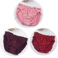 3-Pack Plus Size Ice Silk Modal Briefs – Soft High-Elasticity Women's Underwear (4XL–6XL)
