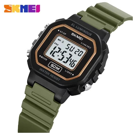 SKMEI 2326 Unisex Digital Sport Watch – 50M Waterproof, Alarm, EL Backlight, 12/24H