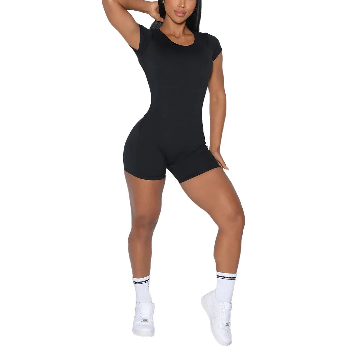 Seamless Backless Bodysuit | Women's Yoga & Running One-Piece