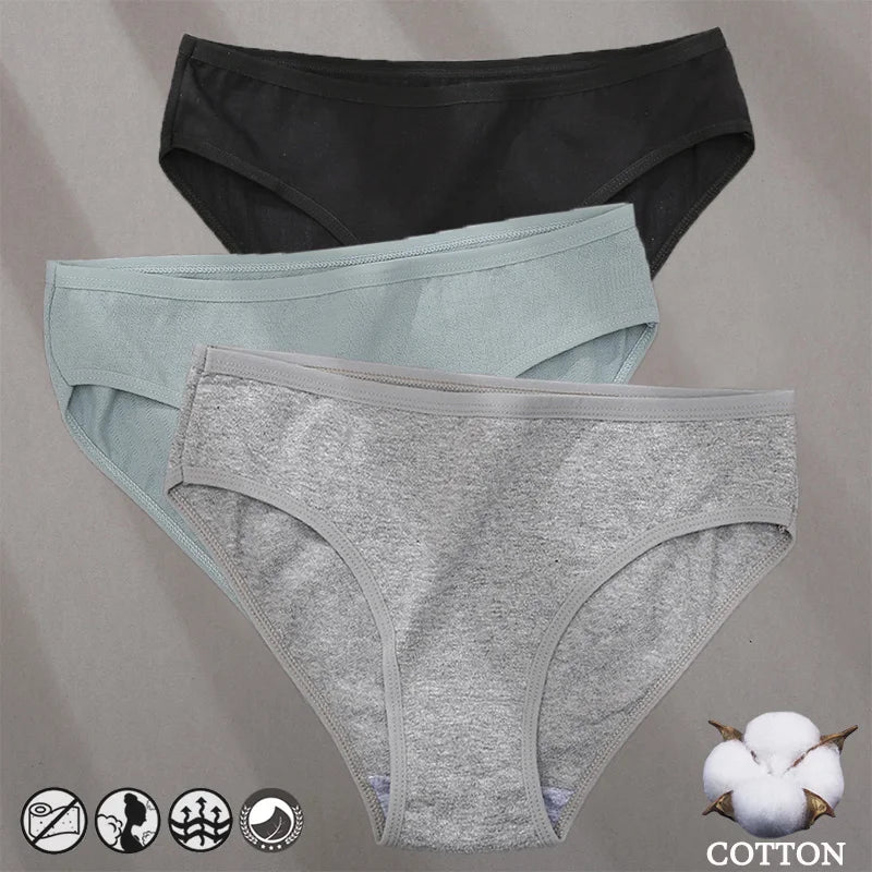 Bragas de Algodón Jacquard Hipoalergénicas para Mujer