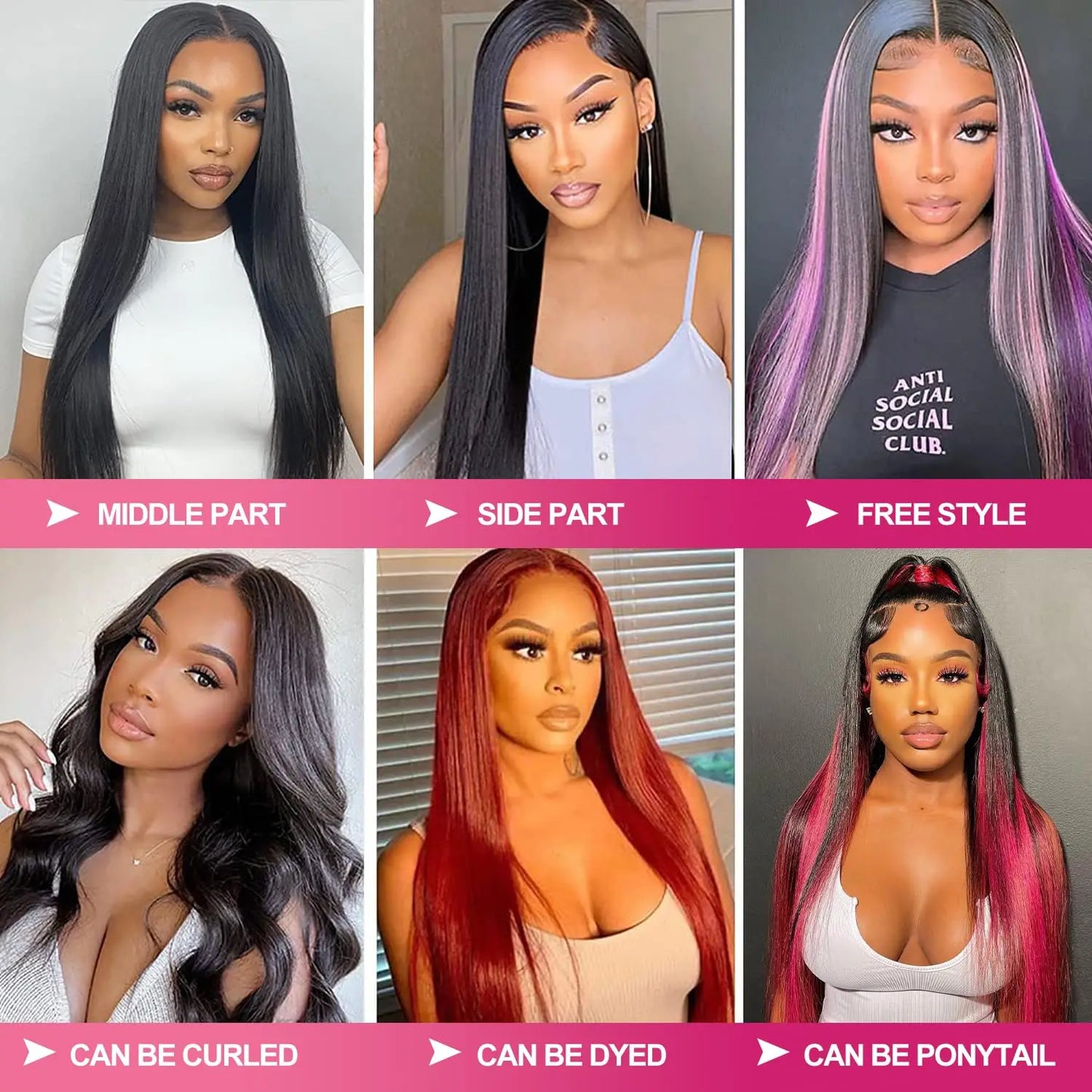 AngelBella 13x4 Lace Front Wig - Brazilian Virgin Human Hair