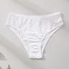 Luxury Satin Lace Hipster Briefs – Silky Breathable Low-Rise Everyday Panties