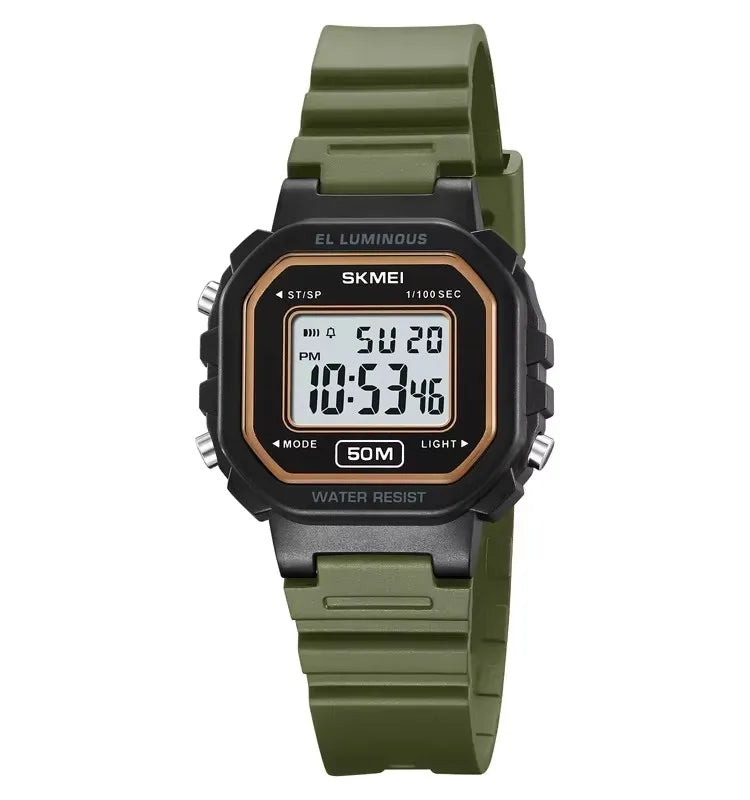 SKMEI 2326 Unisex Digital Sport Watch – 50M Waterproof, Alarm, EL Backlight, 12/24H