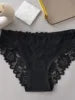 Plus Size Lace Panties for Women Solid Lightweight Breathable Mesh Design Sexy High-Elasticity Quick-dry Comfortable Underwear